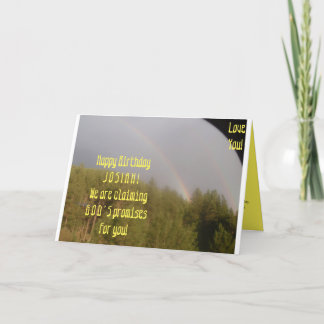 CARTES POUR FÊTES ANNUELLES JOYEUX ANNIVERSAIRE JOSIAH