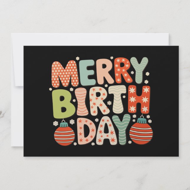 Cartes Pour Fêtes Annuelles Joyeux Anniversaire Jour de naissance Mignonne Noë (Devant)