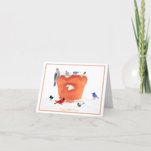 Cartes Pour Fêtes Annuelles Joyeux anniversaire (Jour des oiseaux)