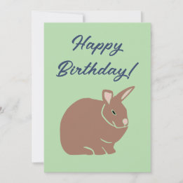 Cartes Pour Fêtes Annuelles Joyeux Anniversaire Lapin de Pâques 
