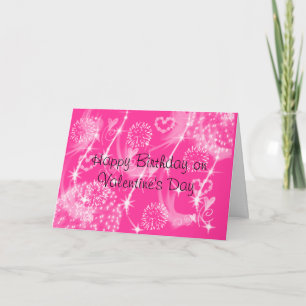 Cartes Pour Fêtes Annuelles Joyeux anniversaire le jour de la Saint-Valentin