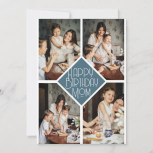 Cartes Pour Fêtes Annuelles Joyeux Anniversaire Maman Collage Diamant Moderne