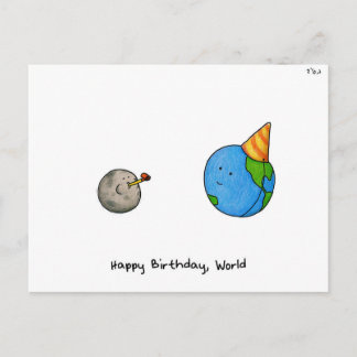 Cartes Pour Fêtes Annuelles "Joyeux anniversaire, monde" - Rosh Hashanah