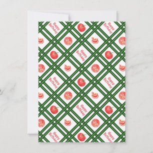 Cartes Pour Fêtes Annuelles Joyeux anniversaire - Motif de tomates fraîches
