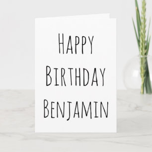 Cartes Pour Fêtes Annuelles Joyeux anniversaire noir et blanc pour lui