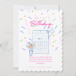 Cartes Pour Fêtes Annuelles Joyeux anniversaire personnalisable numérique
