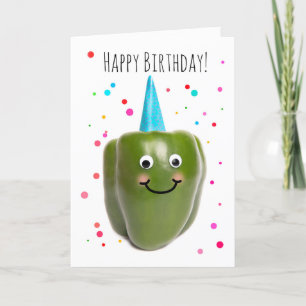 Cartes Pour Fêtes Annuelles Joyeux Anniversaire Pour N'Importe Qui Poivre Drôl