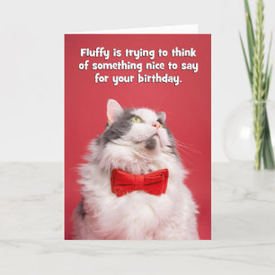 Cartes Pour Fêtes Annuelles Joyeux Anniversaire pour quiconque Coupe Chat en C