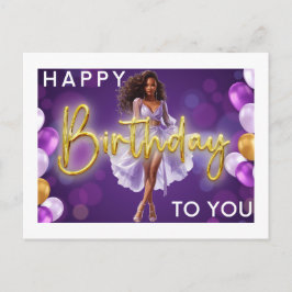 Cartes Pour Fêtes Annuelles Joyeux Anniversaire Pour Vous Melanin Sista Black