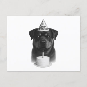 Cartes Pour Fêtes Annuelles Joyeux anniversaire Rottweiler