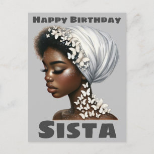 Cartes Pour Fêtes Annuelles Joyeux anniversaire Sista Black Girl Magic Melanin