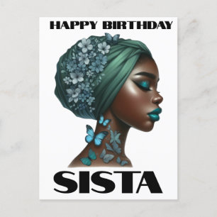 Cartes Pour Fêtes Annuelles Joyeux anniversaire Sista Black Girl Magic Melanin