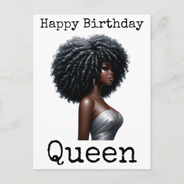 Cartes Pour Fêtes Annuelles Joyeux anniversaire Sista Melanin Femme Black Wome (Devant)