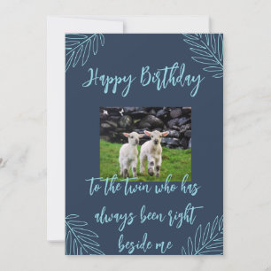 Cartes Pour Fêtes Annuelles Joyeux Anniversaire Twin