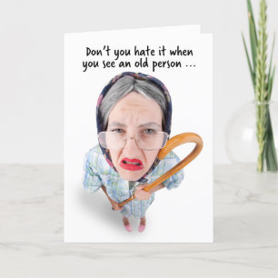 Cartes Pour Fêtes Annuelles Joyeux Anniversaire Vieillir Humour