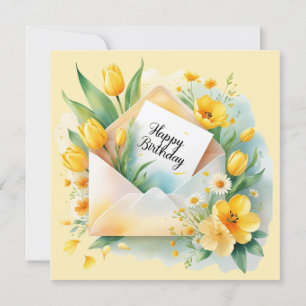 Cartes Pour Fêtes Annuelles Joyeux anniversaire, vous avez touché mon cœur. Ca