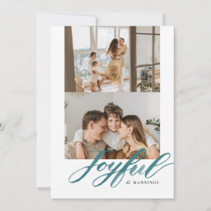 Cartes Pour Fêtes Annuelles Joyeux Aquarelle Brush Letting plat