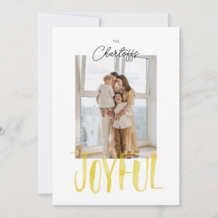 Cartes Pour Fêtes Annuelles Joyeux Aquarelle Brush Letting plat