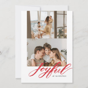 Cartes Pour Fêtes Annuelles Joyeux Aquarelle Brush Letting plat