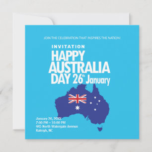 Cartes Pour Fêtes Annuelles Joyeux Australia Day 26 janvier Moderne