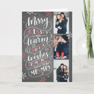 Cartes Pour Fêtes Annuelles Joyeux Baisers Chaleureux Souhaits Économisez Date