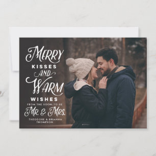 Cartes Pour Fêtes Annuelles Joyeux Baisers et voeux chaleureux M. Mme Holiday