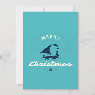 Cartes Pour Fêtes Annuelles Joyeux bateau de Noël