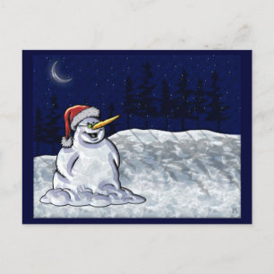Cartes Pour Fêtes Annuelles Joyeux bonhomme de neige