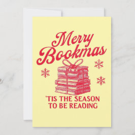 Cartes Pour Fêtes Annuelles Joyeux Bookmas, c'est la saison pour lire
