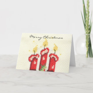 Cartes Pour Fêtes Annuelles joyeux bougies de noël
