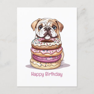 Cartes Pour Fêtes Annuelles Joyeux Bulldogs anglais