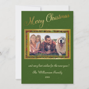 Cartes Pour Fêtes Annuelles Joyeux cadre photo de Noël élégant