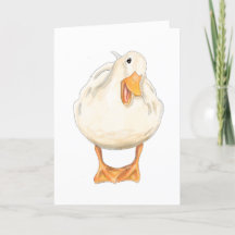 Joyeux canard, mignon animal, artisanal, aquarelle