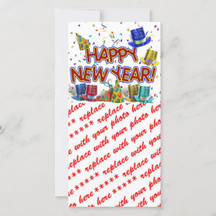 Cartes Pour Fêtes Annuelles Joyeux Casquettes du Nouvel An