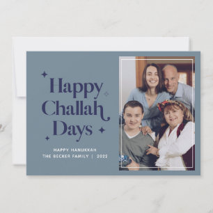 Cartes Pour Fêtes Annuelles Joyeux Challah Days Hanukkah Photo de famille  Fêt