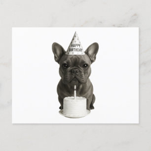 Cartes Pour Fêtes Annuelles Joyeux Chien de taureau français