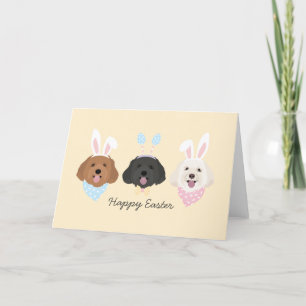 Cartes Pour Fêtes Annuelles Joyeux Chiens de Pâques