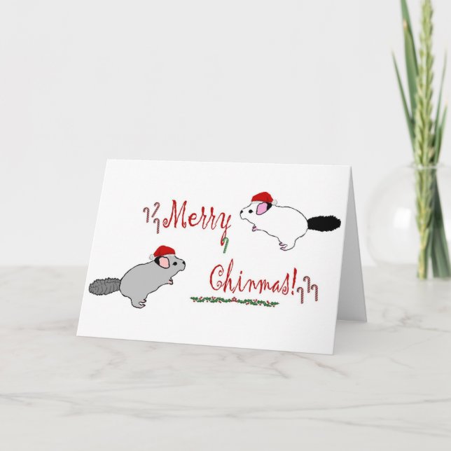 Cartes Pour Fêtes Annuelles Joyeux Chinmas (Devant)