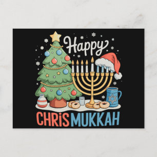 Cartes Pour Fêtes Annuelles Joyeux Chrismukkah Hanukkah Noël Chanukah