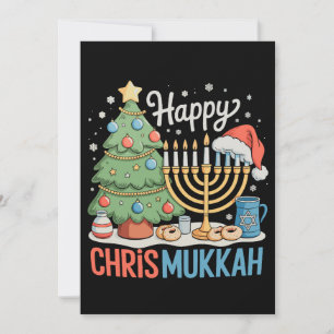 Cartes Pour Fêtes Annuelles Joyeux Chrismukkah Hanukkah Noël Chanukah