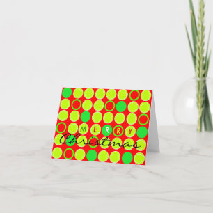 Cartes Pour Fêtes Annuelles Joyeux Christmas Card Tennis Ball