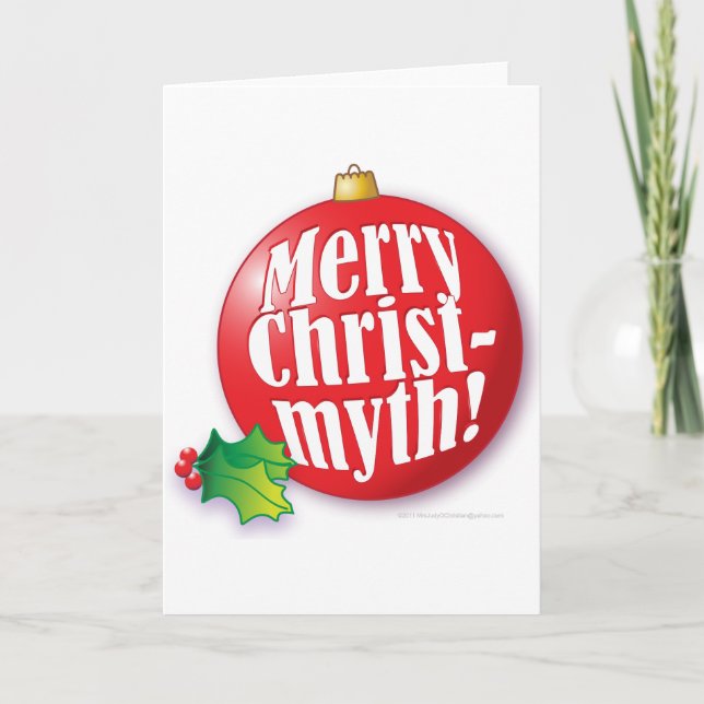 Cartes Pour Fêtes Annuelles Joyeux Christmyth ! (Devant)