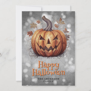 Cartes Pour Fêtes Annuelles Joyeux Citrouille Éffrayant Halloween