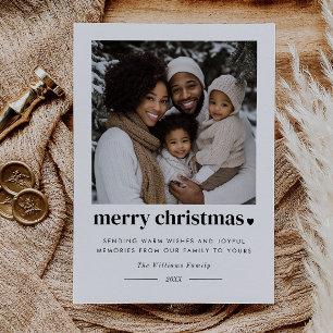 Cartes Pour Fêtes Annuelles Joyeux Coeur de Noël