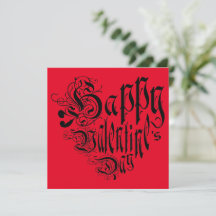 Joyeux coeur typographique de la Saint Valentin no