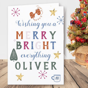 Cartes Pour Fêtes Annuelles Joyeux coloré et brillant tout Scandi