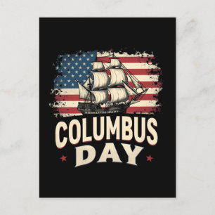 Cartes Pour Fêtes Annuelles Joyeux Columbus Day of Exploration and Reflection