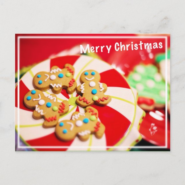 Cartes Pour Fêtes Annuelles Joyeux cookies de Noël (Devant)