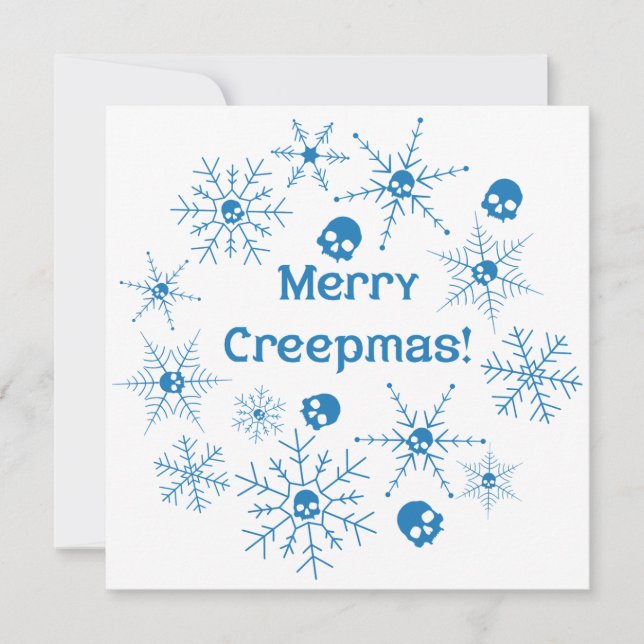 Cartes Pour Fêtes Annuelles Joyeux Creeppmas ! (Devant)