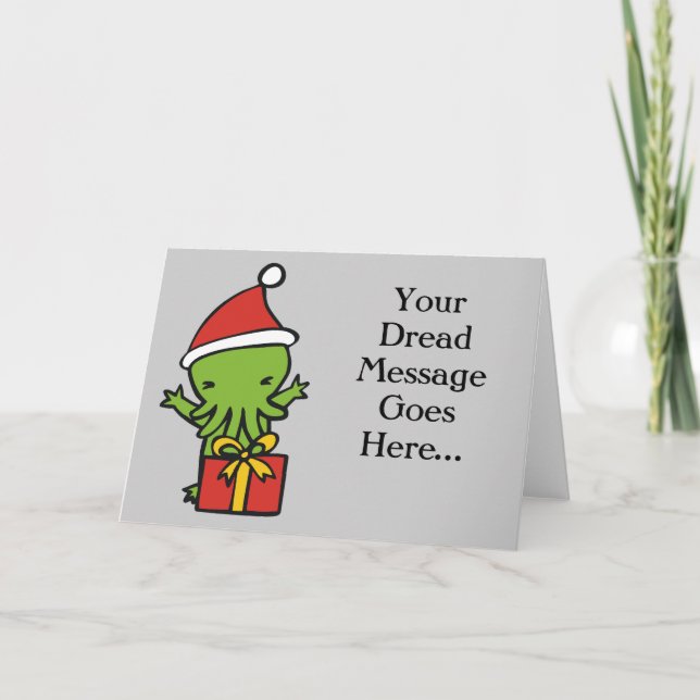Cartes Pour Fêtes Annuelles Joyeux Cthulmas (Devant)